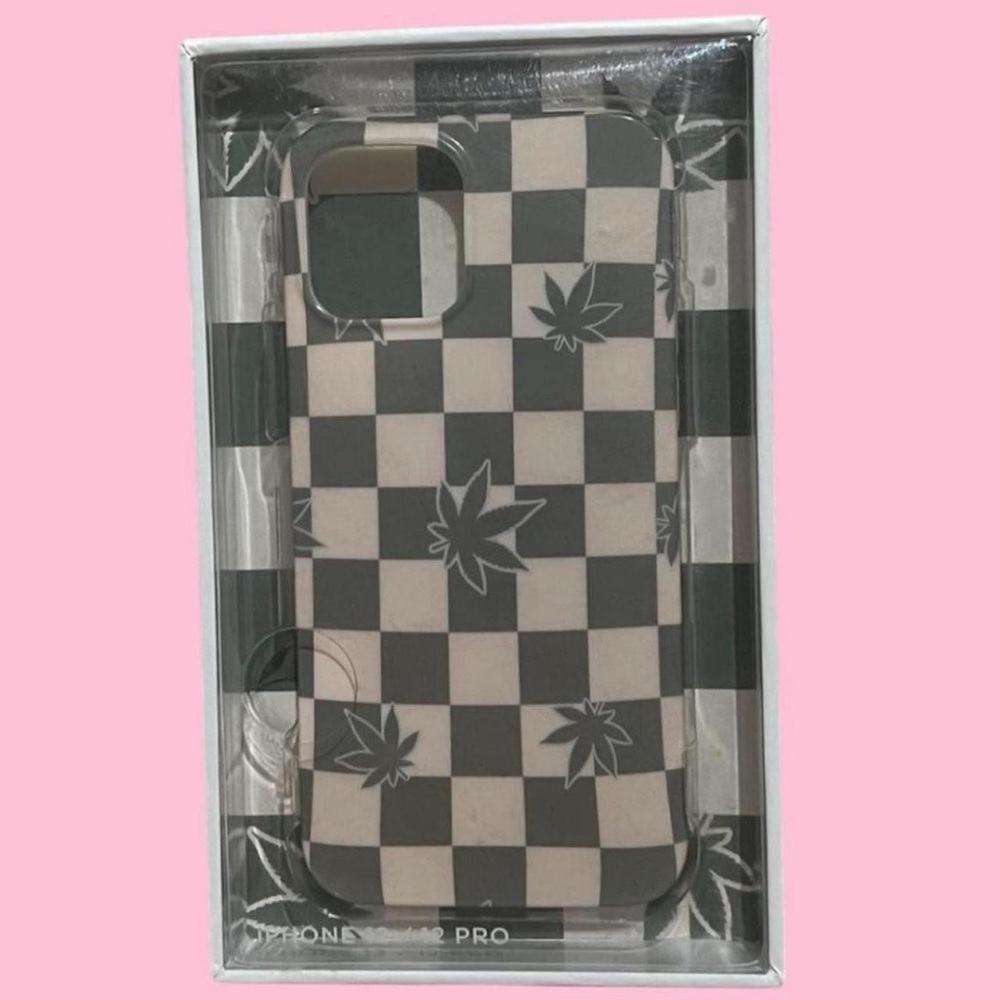 Urban outfitters olive green Checkered Phone Case